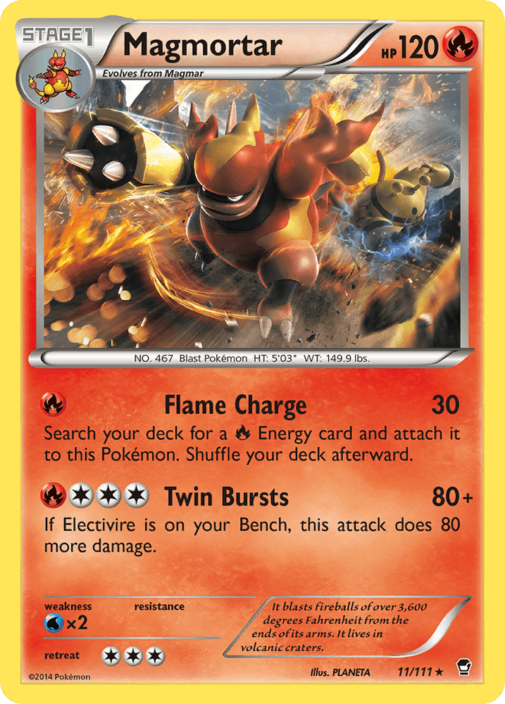 Magmortar (11/111) [XY: Furious Fists] (Online Only)