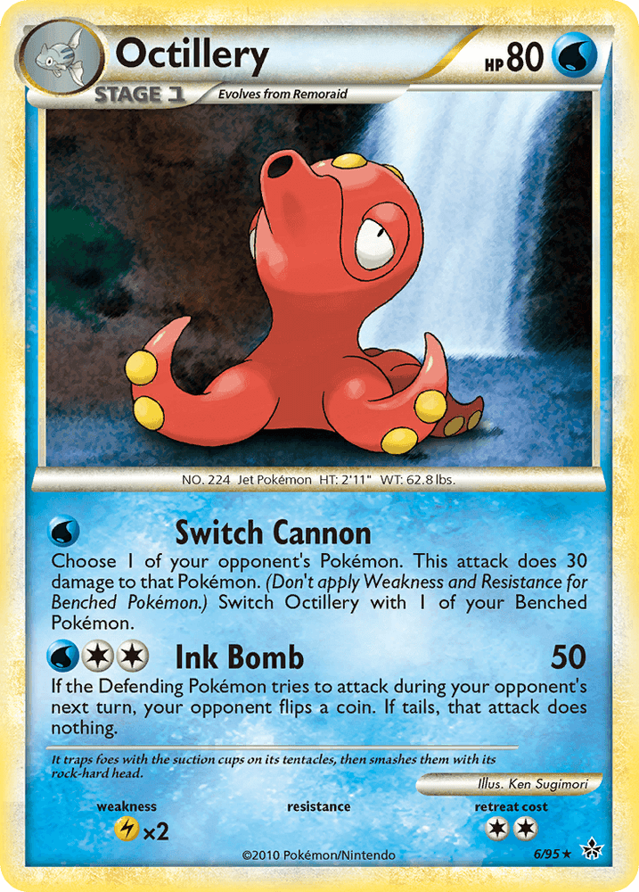 Octillery (6/95) [HeartGold & SoulSilver: Unleashed] (Online Only)