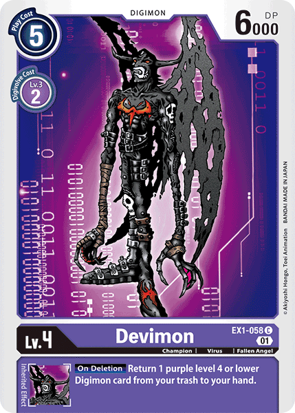 Devimon [EX1-058] [Classic Collection] (ONLINE ORDER ONLY)