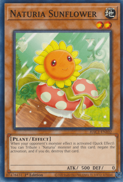 Naturia Sunflower [HAC1-EN102] Common (ONLINE ORDER ONLY)