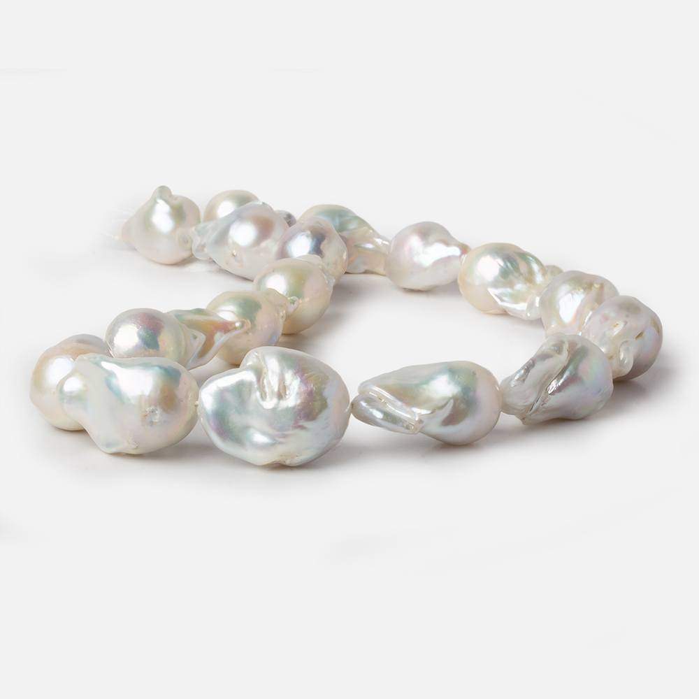 23x16-28x18mm Off White Ultra Baroque Freshwater Pearls 15 in 17 pcs (ONLINE ORDER ONLY)