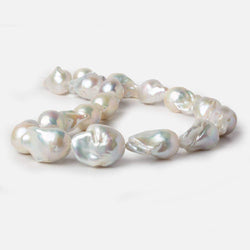 23x16-28x18mm Off White Ultra Baroque Freshwater Pearls 15 in 17 pcs (ONLINE ORDER ONLY)