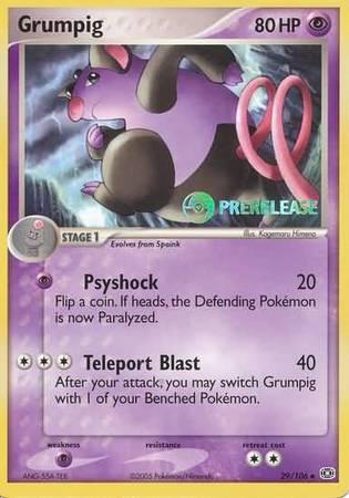 Grumpig (29/106) (Prerelease Promo) [Nintendo: Black Star Promos] (Online Only)