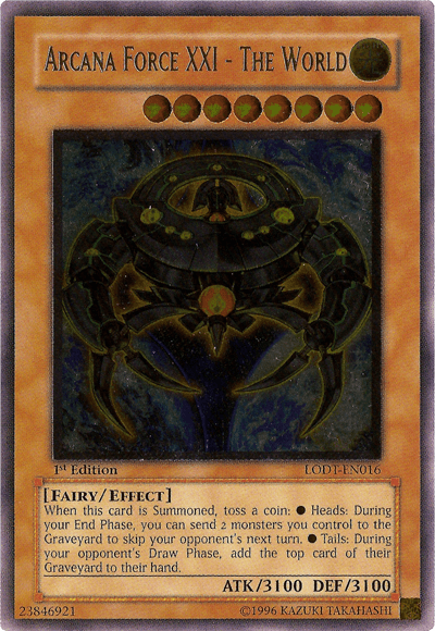 Arcana Force XXI - The World [LODT-EN016] Ultimate Rare (ONLINE ORDER ONLY)
