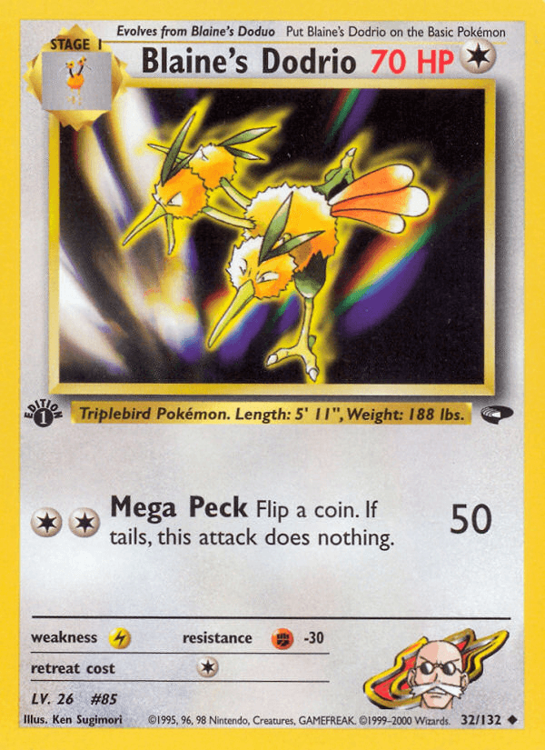 Blaine's Dodrio (32/132) [Gym Challenge 1st Edition] (Online Only)