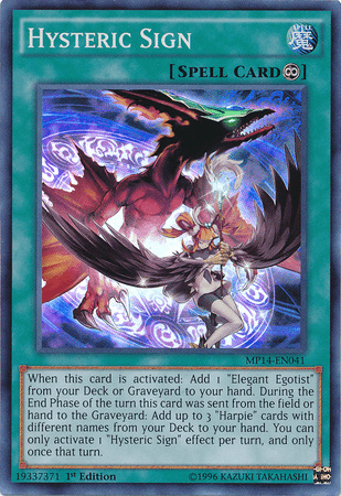 Hysteric Sign [MP14-EN041] Super Rare (ONLINE ORDER ONLY)