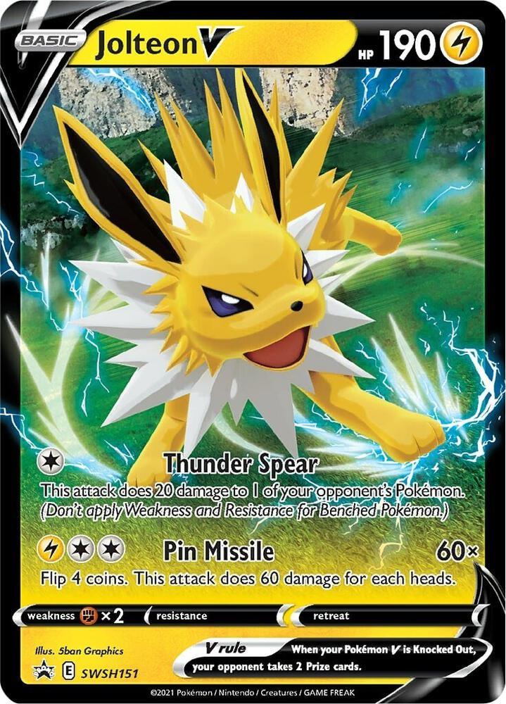 Jolteon V (SWSH151) [Sword & Shield: Black Star Promos] (Online Only)