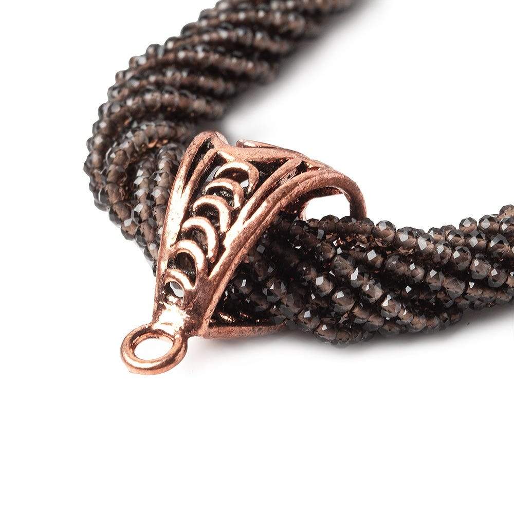 24x13mm Copper Bail Chevron Design Set of 2 (ONLINE ORDER ONLY)