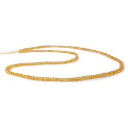 2.5-3.5mm Songea Yellow Sapphire faceted rondelles 22 inches AA (ONLINE ORDER ONLY)