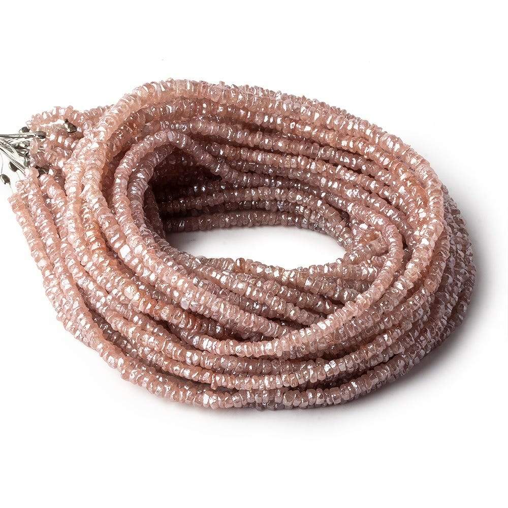 2.5-3mm Metallic Pink Topaz Faceted Rondelle Beads 250 beads 16 inch (ONLINE ORDER ONLY)
