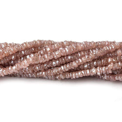 2.5-3mm Metallic Pink Topaz Faceted Rondelle Beads 250 beads 16 inch (ONLINE ORDER ONLY)