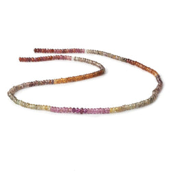 2.5-3mm Multi Gemstone Faceted Rondelle Beads 14.5 inch 150 pcs (ONLINE ORDER ONLY)