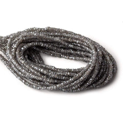 2.5-3mm Mystic Grey Topaz Faceted Rondelles 16 inch 250 beads