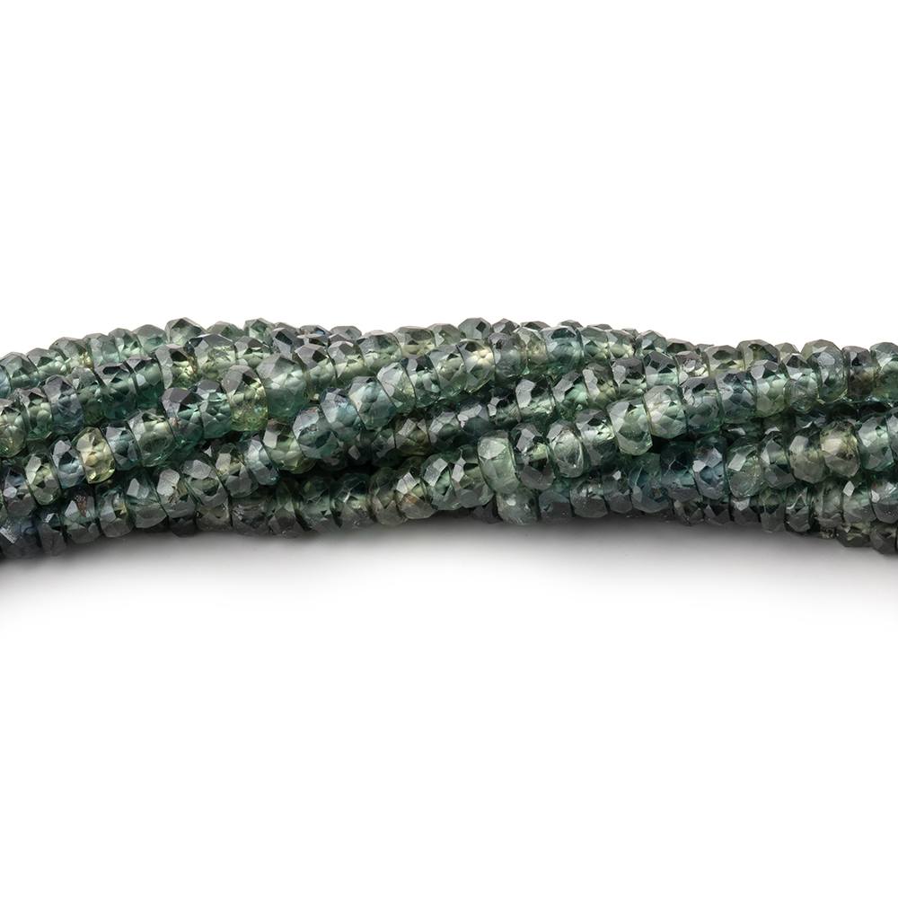 2.5-4mm Forest Green Sapphire Faceted Rondelle Beads 17 inch 268 pieces (ONLINE ORDER ONLY)