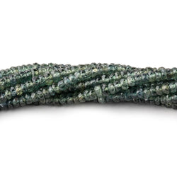 2.5-4mm Forest Green Sapphire Faceted Rondelle Beads 17 inch 268 pieces (ONLINE ORDER ONLY)