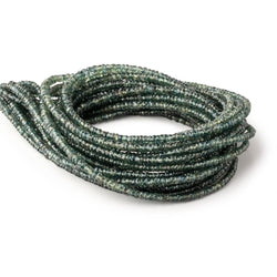 2.5-4mm Forest Green Sapphire Faceted Rondelle Beads 17 inch 268 pieces (ONLINE ORDER ONLY)