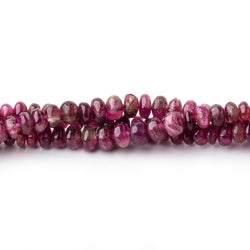 2.5-4mm Pink Tourmaline Plain Rondelles 18 inch 220 Beads (ONLINE ORDER ONLY)