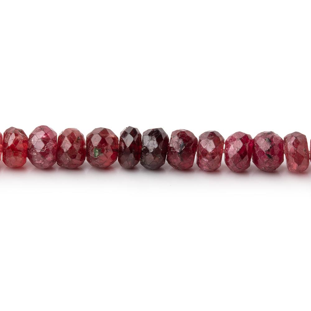 2.5-4mm Shaded Red Spinel Faceted Rondelle Beads 18 inch 215 pieces (ONLINE ORDER ONLY)