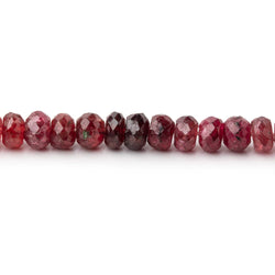 2.5-4mm Shaded Red Spinel Faceted Rondelle Beads 18 inch 215 pieces (ONLINE ORDER ONLY)