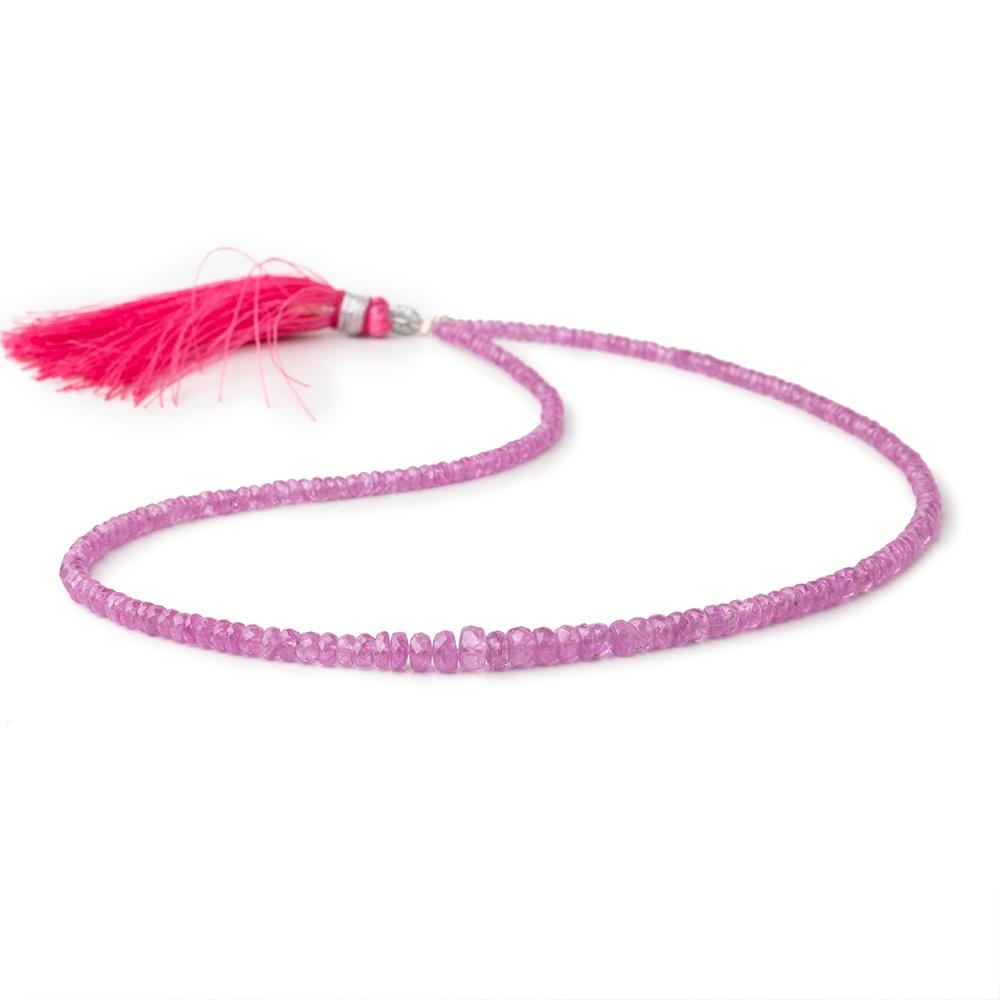 2.5-5.5mm Burmese Ruby Faceted Rondelle Beads 16 inch 200 pieces (ONLINE ORDER ONLY)