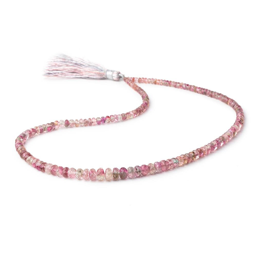 2.5-6mm Multi Color Tourmaline Faceted Rondelle Beads 15 inch 163 pieces (ONLINE ORDER ONLY)