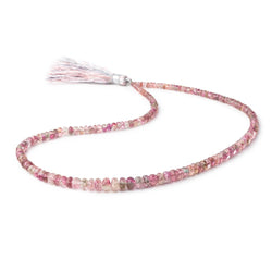 2.5-6mm Multi Color Tourmaline Faceted Rondelle Beads 15 inch 163 pieces (ONLINE ORDER ONLY)