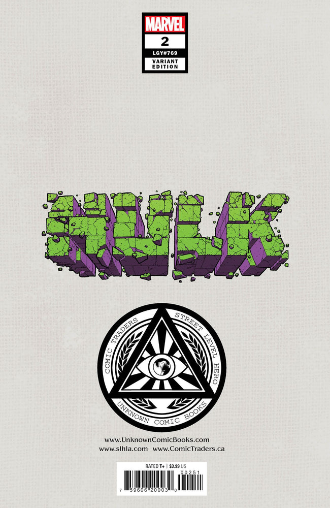 Hulk #2 Unknown Comics Stephen Segovia Exclusive Var (12/15/2021) (Online Only)