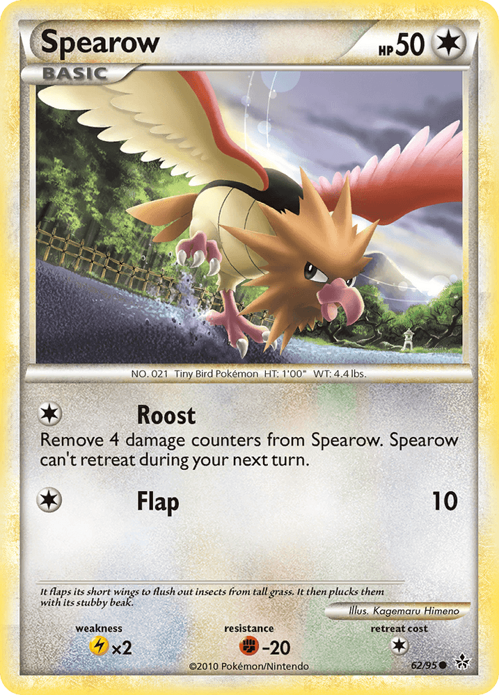 Spearow (62/95) [HeartGold & SoulSilver: Unleashed] (Online Only)