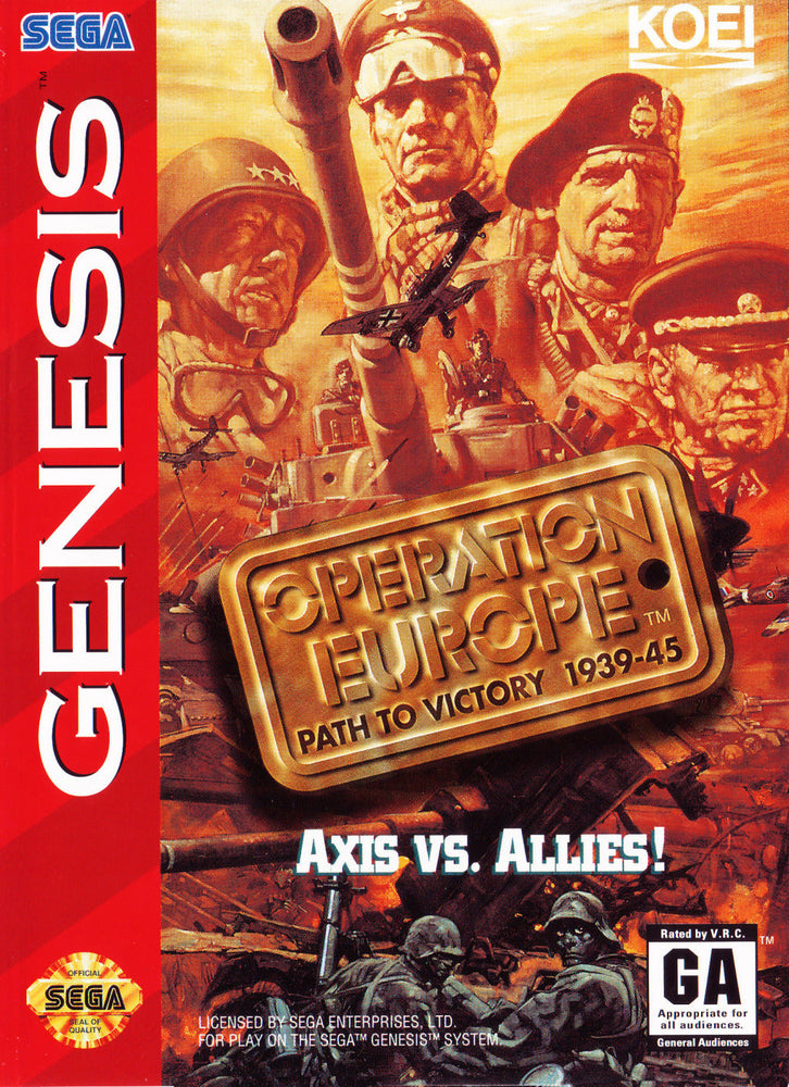 Operation Europe (Sega Genesis) (ONLINE ORDER ONLY)