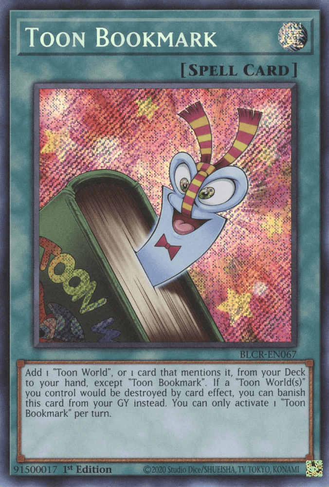 Toon Bookmark [BLCR-EN067] Secret Rare (ONLINE ORDER ONLY)