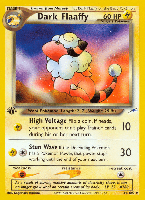 Dark Flaaffy (34/105) [Neo Destiny 1st Edition] (Online Only)