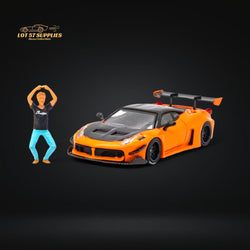 Star Model LBWK 458 GT Orange Deluxe Figure Version 1:64 (ONLINE ORDER ONLY)