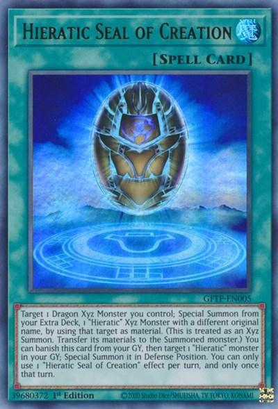 Hieratic Seal of Creation [GFTP-EN005] Ultra Rare (ONLINE ORDER ONLY)