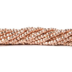 2.5mm Brushed Hand Cut Faceted Nugget Beads (ONLINE ORDER ONLY)