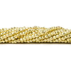 2.5mm Brushed Hand Cut Faceted Nugget Beads (ONLINE ORDER ONLY)