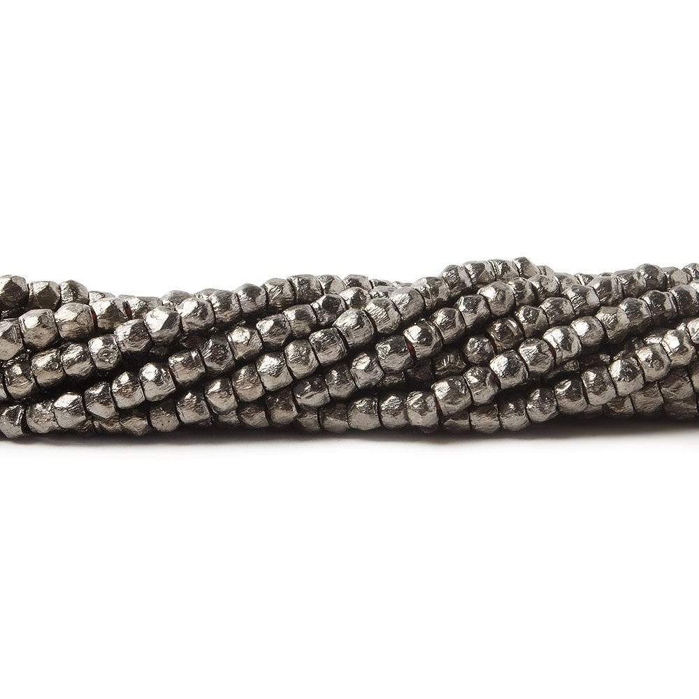 2.5mm Brushed Hand Cut Faceted Nugget Beads (ONLINE ORDER ONLY)
