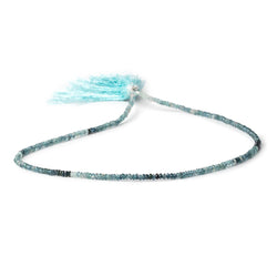 2.5mm Indicolite Tourmaline Faceted Rondelle Beads 13 inch 242 pieces (ONLINE ORDER ONLY)