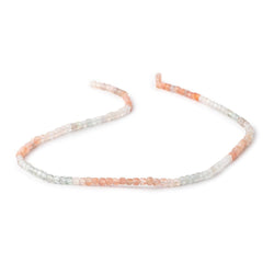 2.5mm Madagascar Sunstone Micro Faceted Cube Beads 12.5 inch 126 pieces (ONLINE ORDER ONLY)