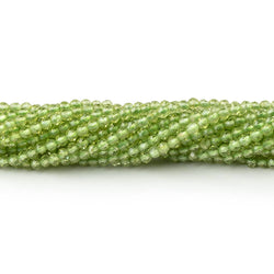 2.5mm Peridot Micro Faceted Round Beads 12.5 inch 135 pieces AAA (ONLINE ORDER ONLY)