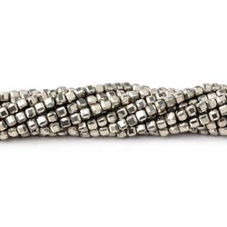 2.5mm Pyrite Micro Faceted Cube Beads 12.5 inch 120 pieces (ONLINE ORDER ONLY)