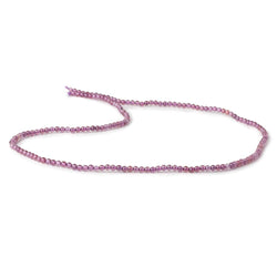 2.5mm Rhodolite Garnet plain round beads 15 inch 165 beads
