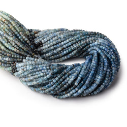 2.5mm Shaded Kyanite Micro Faceted Cube Beads 12.5 inch 128 pieces (ONLINE ORDER ONLY)
