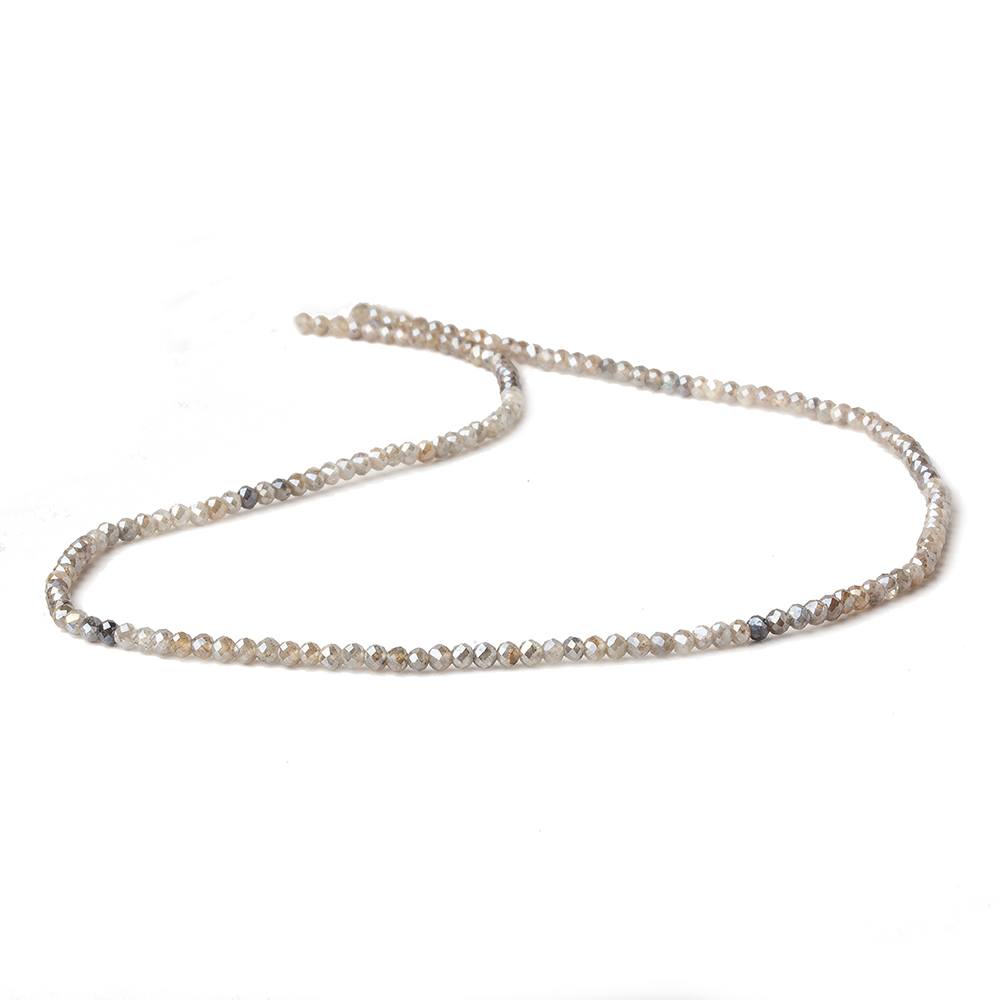 2mm Shaded Mystic Labradorite micro faceted rondelle beads 13 inch 165 pieces AA (ONLINE ORDER ONLY)