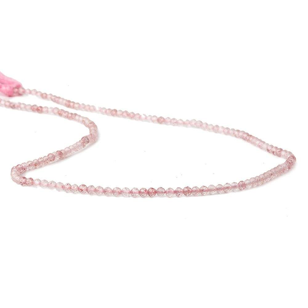 2.5mm Strawberry Quartz micro-faceted rounds 13 inch 175 beads (ONLINE ORDER ONLY)