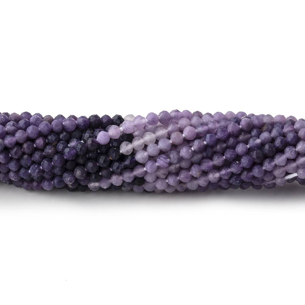 2.5mm Sugilite Micro Faceted Round Beads 12.5 inch 140 pieces (ONLINE ORDER ONLY)