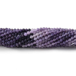 2.5mm Sugilite Micro Faceted Round Beads 12.5 inch 140 pieces (ONLINE ORDER ONLY)