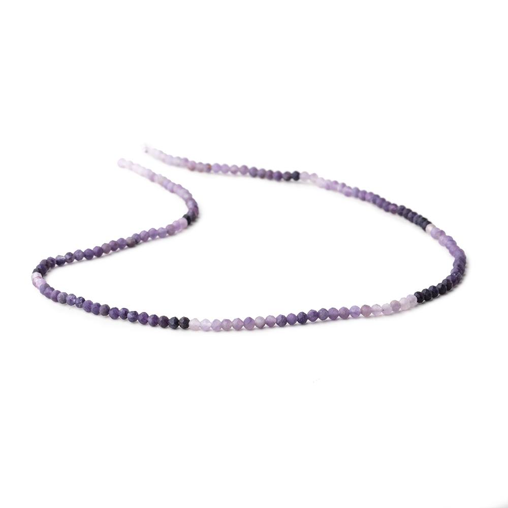 2.5mm Sugilite Micro Faceted Round Beads 12.5 inch 140 pieces (ONLINE ORDER ONLY)
