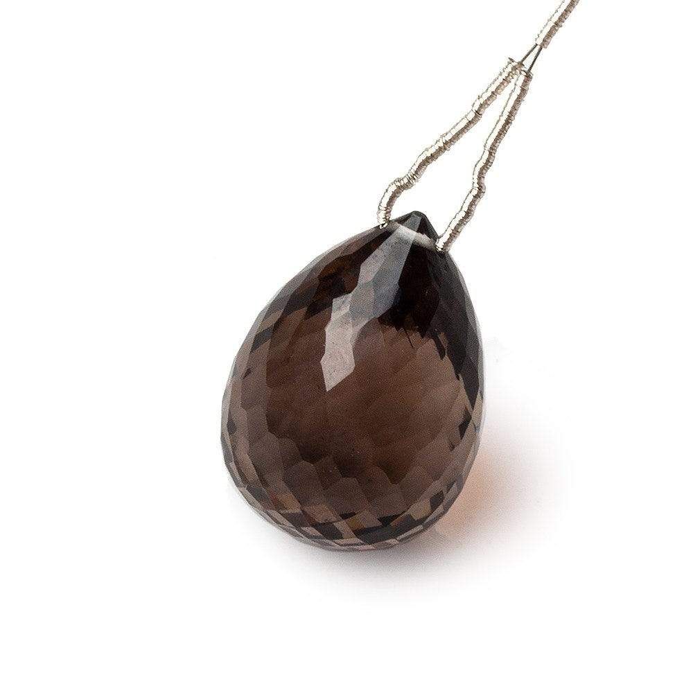 25x17mm Smoky Quartz Tear Drop focal bead 1 Piece AAA Grade (ONLINE ORDER ONLY)