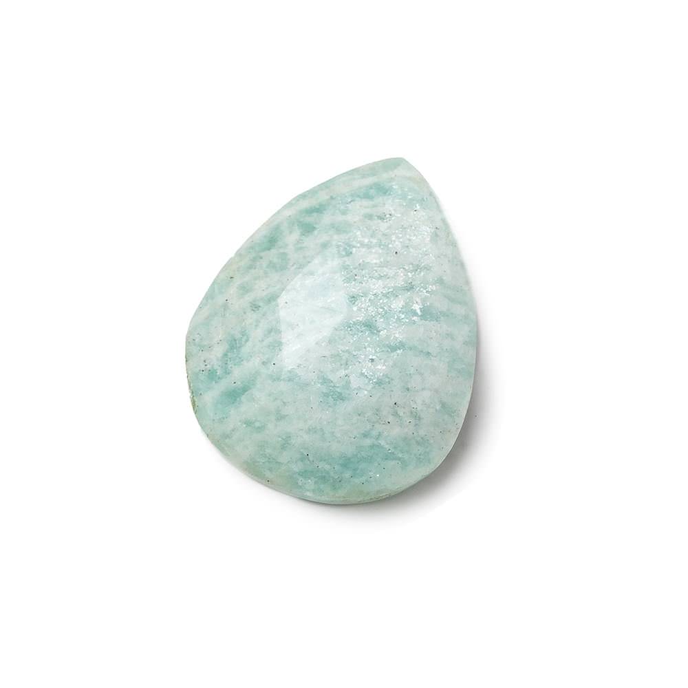 25x20mm Medium Amazonite Faceted Pear Focal Pendant Bead 1 piece (ONLINE ORDER ONLY)