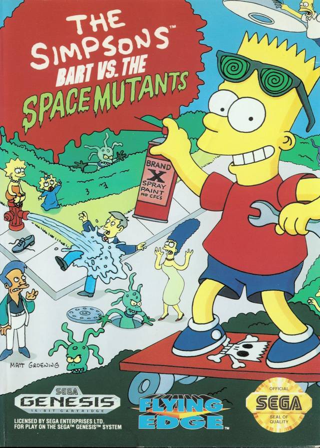 The Simpsons Bart vs the Space Mutants (Sega Genesis) (ONLINE ORDER ONLY)